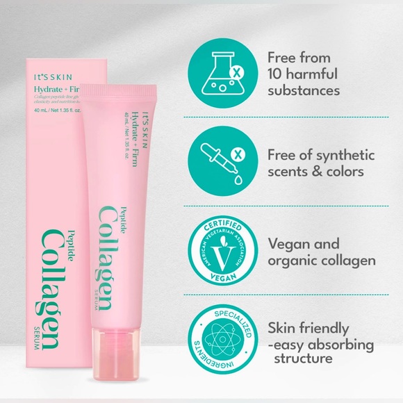It's Skin Peptide Collagen Serum 1.35 fl oz| Fine Lines and Wrinkles Serum - Picture 2 of 2